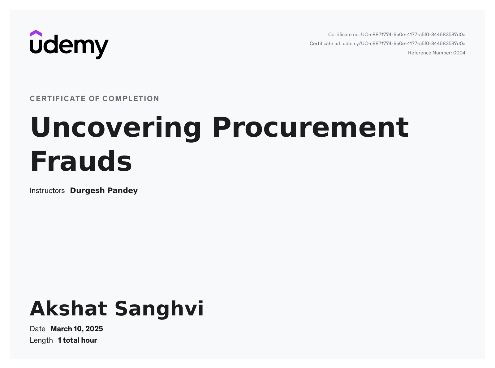 Uncovering Procuremnet Frauds